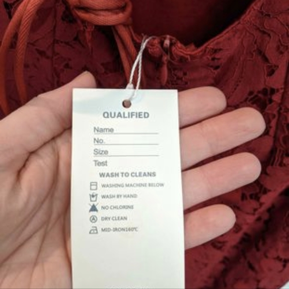 New Women's Red Lace Bodycon High-Low Dress - Medium - Picture 5 of 10